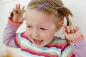 child having tantrums
